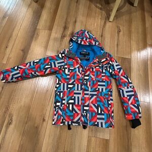 O'Neill Blue multi colored Insulated ski Jacket